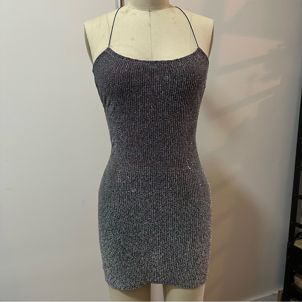 For Love and Lemons open back mini dress